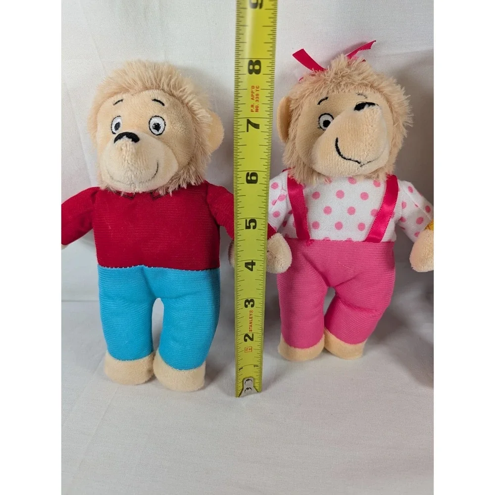 PBS Kids Berenstain Bears Family Character Plush Toys Set of 3 Stuffed Dolls 8